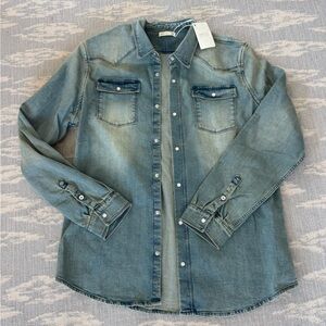 RYE 51 - NWT - The Wyatt - Italian Denim Shirt Jacket - Hopper Wash